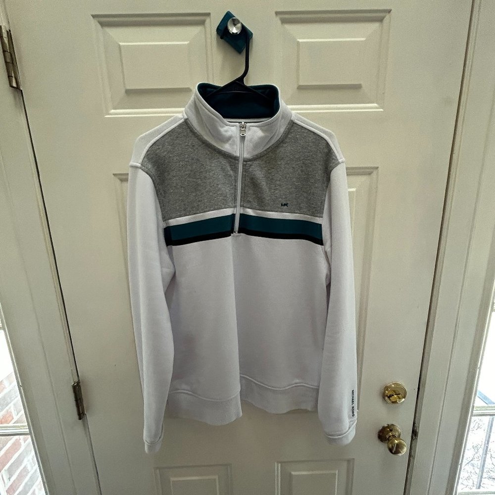 Michael Kors 1/4 Zip Long Sleeve Sweater - Like New - Large